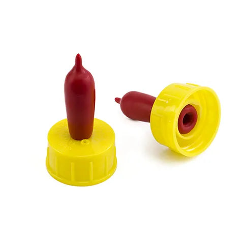Bainbridge Pritchard lamb feeder teat with valve (Yellow/ Red)