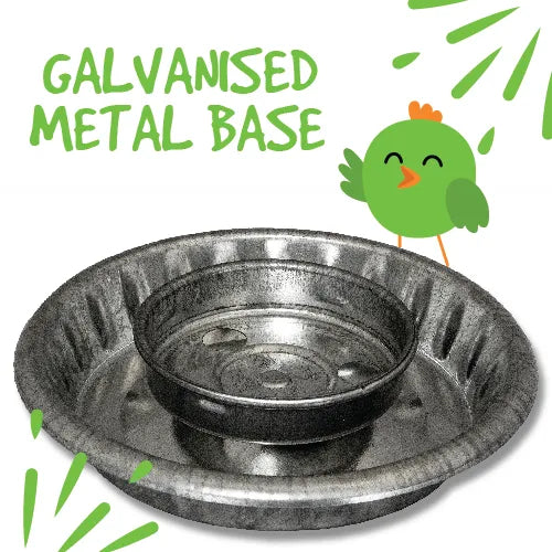 Bainbridge Galvanised Chick Drinker/Glass Jar – 1 Litre
