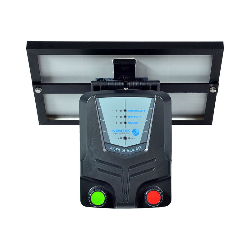 Nemtek Agri 8km Solar Electric Fence Energiser With Internal Battery