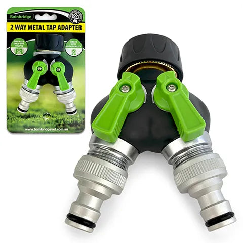 Premium 2 Way Metal Tap Adapter