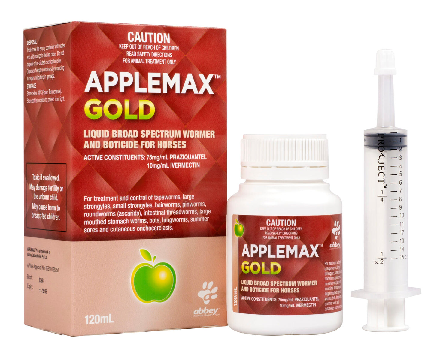 Applemax Gold Liquid Horse Wormer