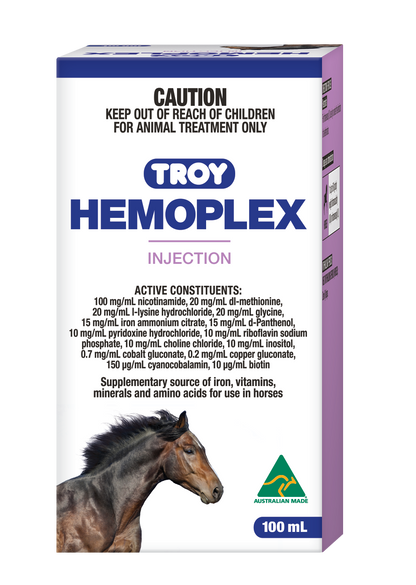 Troy Hemoplex Injection For Horses 100ml