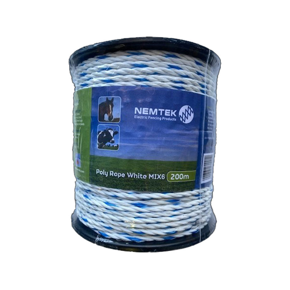 Nemtek Poly Rope White Mix 6 200m