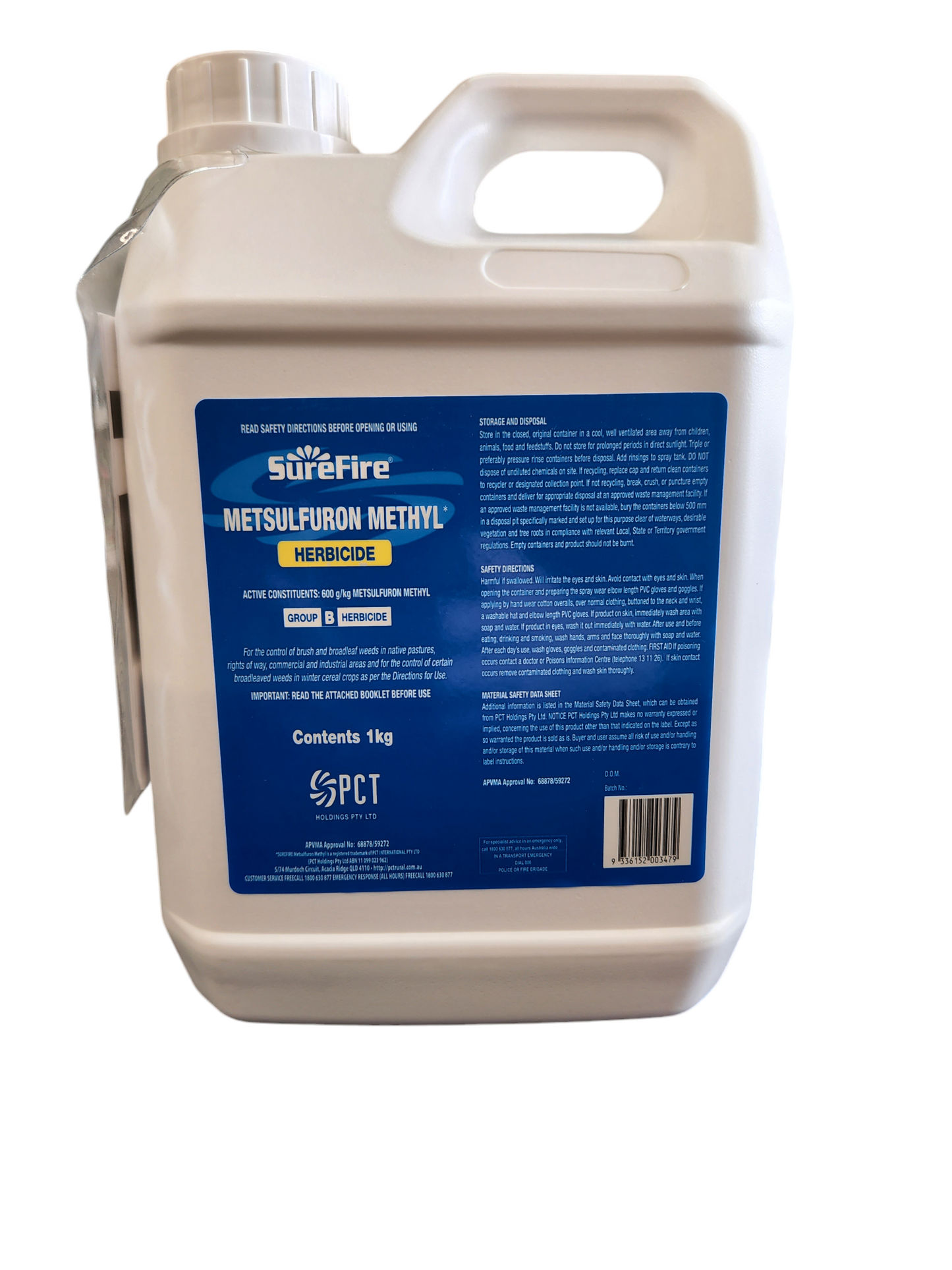 Surefire Metsulfuron Methyl 600WG Herbicide