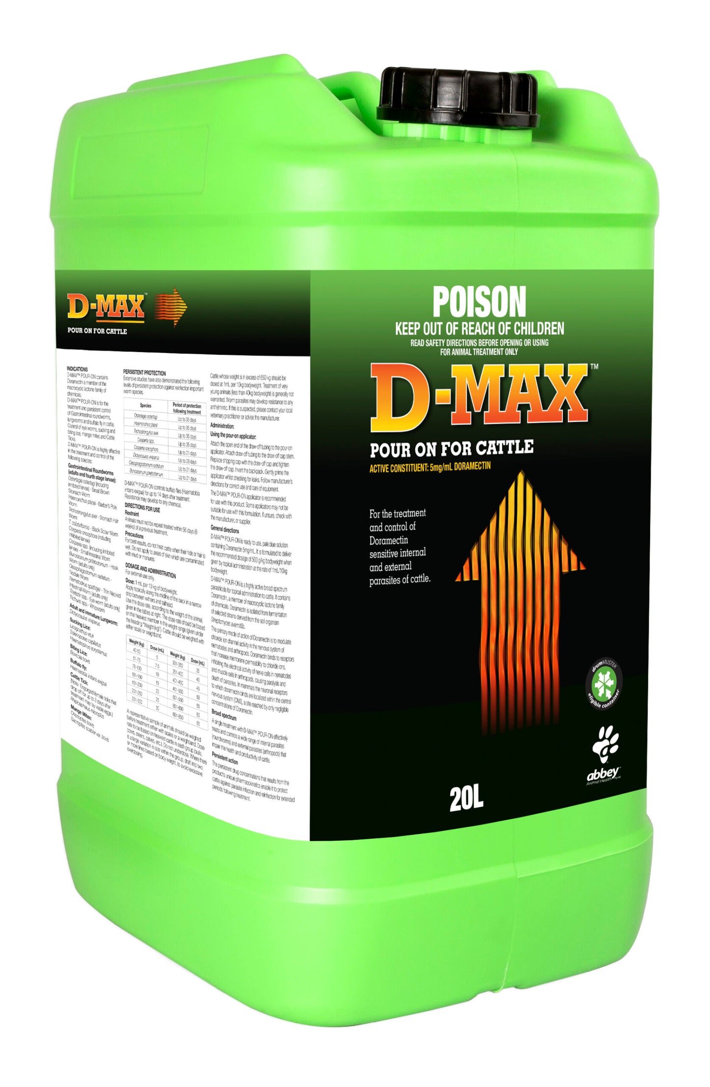 D-Max Pour-On for Cattle (Doramectin)