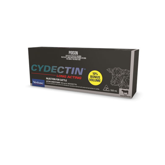 Cydectin Long Acting Injection for Cattle 550ml Bonus Pack