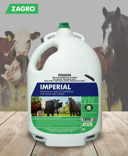 Imperial Pour-On Lice and Fly Treatment for Cattle and Horses