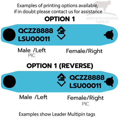 Leader Multipin EID NLIS Sheep and Goat tags