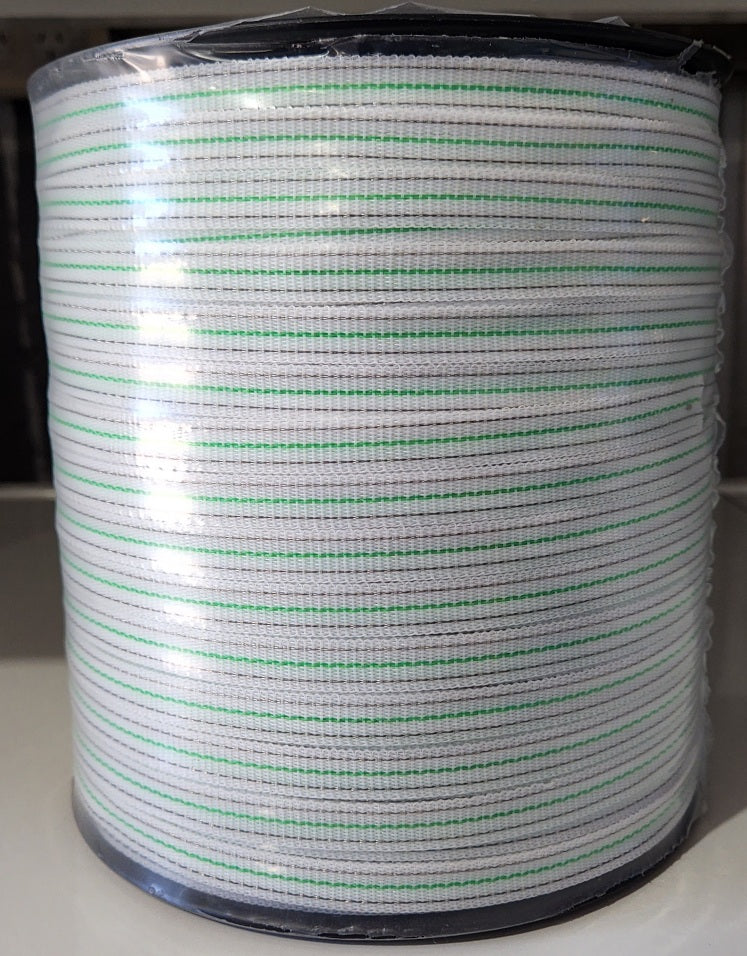 Electric Fence Poly Tape 12mm 400m roll