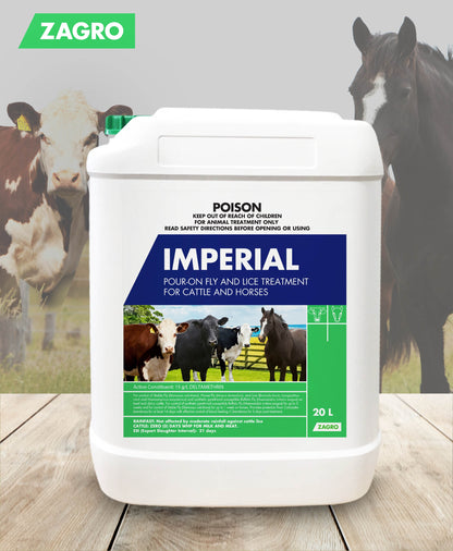 Imperial Pour-On Lice and Fly Treatment for Cattle and Horses