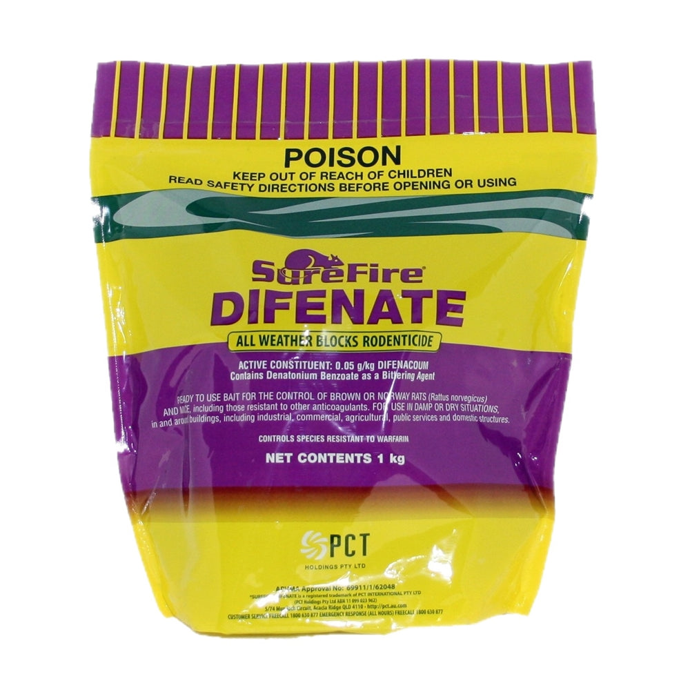 Surefire Difenate- Safer for Pets Rodent Bait Blocks