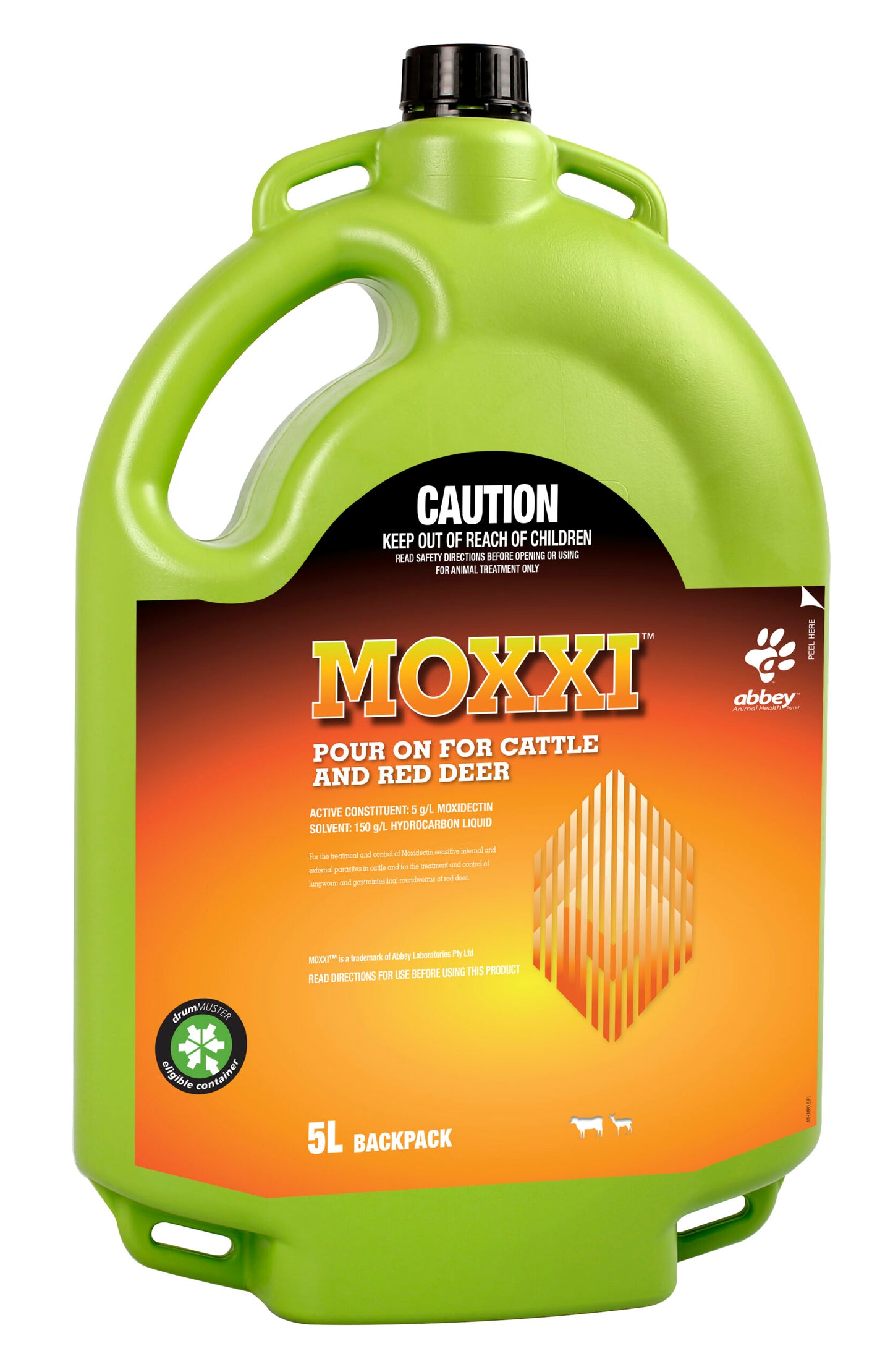 Moxxi Pour-On for Cattle and Red Deer