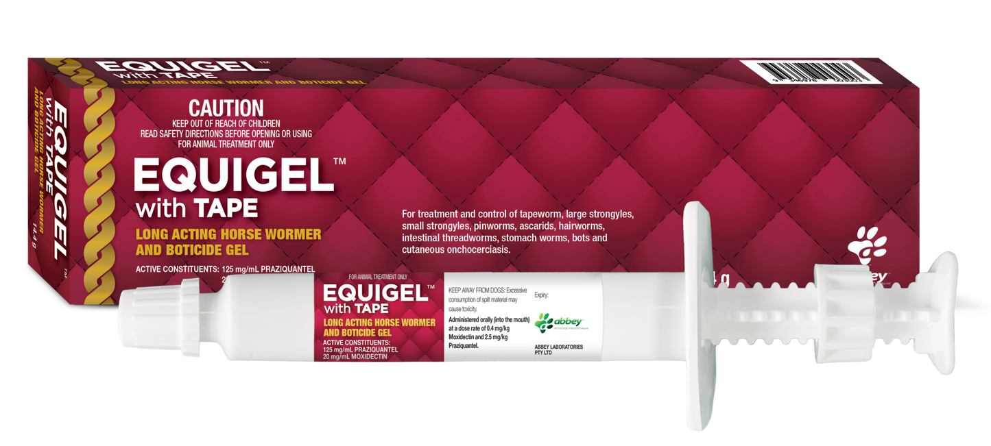 Equigel with Tape Long Acting Horse Wormer